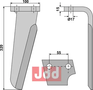 Rotorharvetand h&#248;yre Perugini