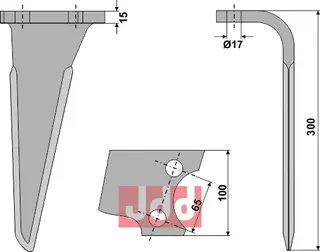 Rotorharvetand h&#248;yre Frandent/Perugini