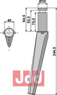 Rotorharvetand Krone