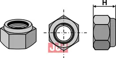 Låsemutter M20x1,5 - 8.8
