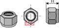 L&#229;semutter konisk - M20x1,5 - 8.8