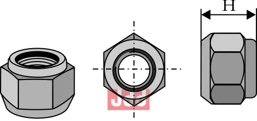 Låsemutter konisk - M20x1,5 - 8.8 - JDD Utstyr