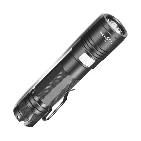 SuperFire LED lommelyktsett med USB lader og 600 lumen