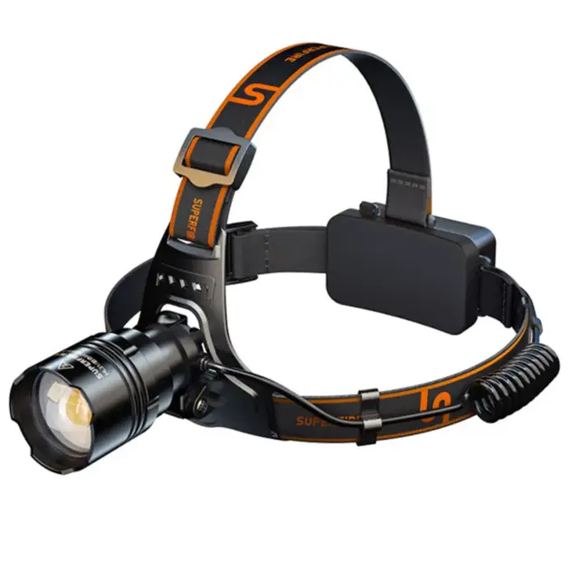 SupFire LED hodelykt med USB lader - JDD Utstyr