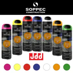 Soppec S-Mark fluor, 500 ml 6 m&#229;neders fluorescerende merkespray