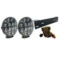 BRT 7&quot; ekstralyssett med 11600 lumen 2 lamper med skiltplate og kabelsett