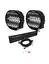 2 stk Lazer® Sentinel ELITE BLACK 9" komplett med skiltbrakett og kabelsett
