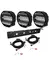 3 stk Lazer® Sentinel ELITE BLACK 9" komplett med skiltbrakett og kabelsett