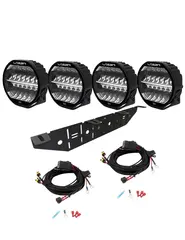 4 stk Lazer® Sentinel ELITE BLACK 9" komplett med skiltbrakett og kabelsett