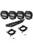 4 stk Lazer® Sentinel ELITE BLACK 9" komplett med skiltbrakett og kabelsett