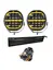 2 stk OZZ XR2 P7” LED-fjernlys hvitt hus Komplett sett