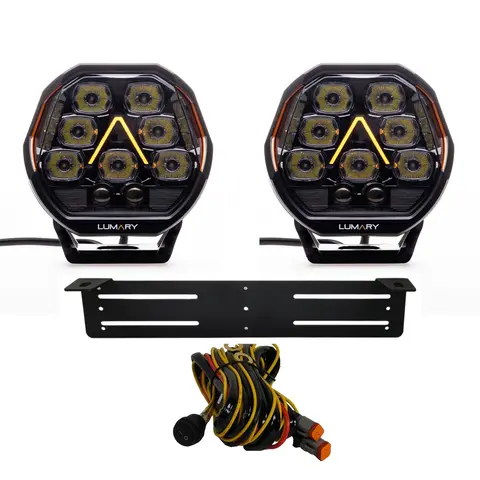 2stk 7&quot; Illuminator 150 ekstralys sett Varsellys variant, komplett sett