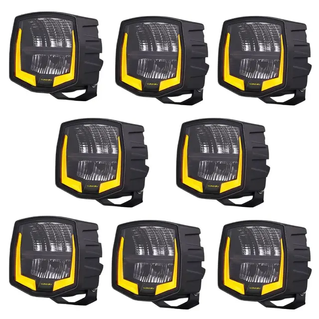 8 stk Lumary arbeidslys No Glare Blendefri optikk 