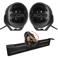 2stk 7&quot; Luxu Vibe 120 ekstralys sett 10 600 Lumen, varsellys, komplett sett