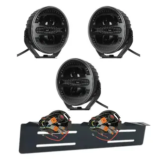 3 stk 7&quot; Luxu Vibe 120 Ekstralys sett Komplett med skiltbrakett og kabelsett