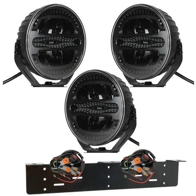 3 stk 9" Luxu Vibe 175 ekstralys 1 Lux på 620m, 175 W, 5000k, Combo 