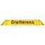 Underskilt for foldeskilt, "Grøfterens" Med borrelåsfeste