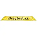 Underskilt foldeskilt, "Brøytestikk" Med borrelåsfeste