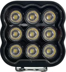 LUXU Work 45 arbeidslys med sort front Liten kompkt med 9 LED som yter 45 watt