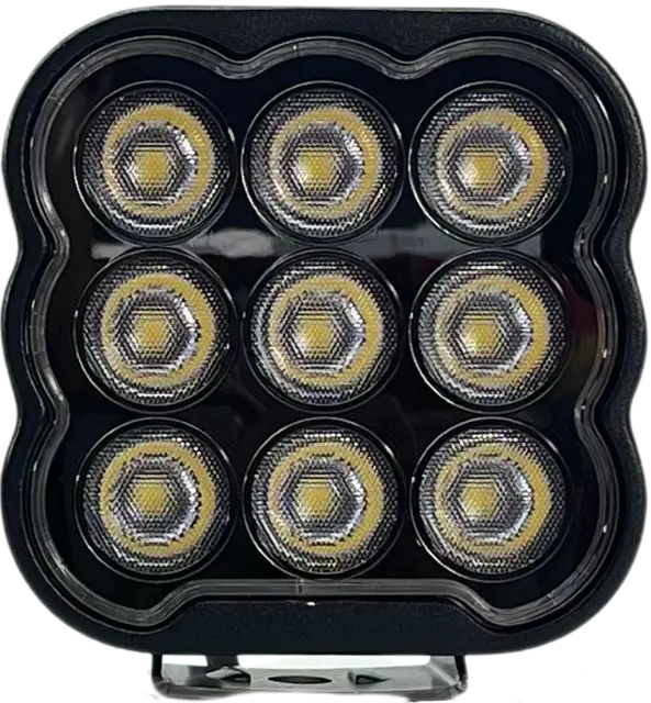 LUXU Work 45 arbeidslys med sort front Liten kompkt med 9 LED som yter 45 watt 