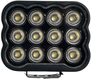 LUXU Work 75 arbeidslys med sort front Liten kompkt med 15 LED som yter 75 watt