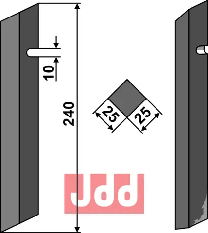 Rotertind 220 mm til Tortella Lengde 220 mm