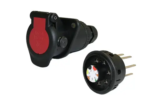 Kontakt ABS/EBS 5/7B - ISO 7638 I plast, fra Vignal