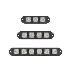 Lumary Elastisk Varsellys Blitz 12 og 24V, 19 blinkm&#248;nster