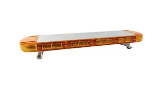 Varsellysbjelke Lumary Guardian Silver line 77 cm med oransje glass