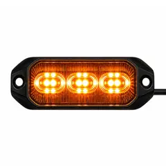 LUMARY Dark 3 LED varsellys Orange LED Sotet med oransje lysfarge