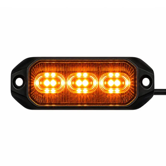 LUMARY Dark 3 LED varsellys Orange LED Sotet med oransje lysfarge 