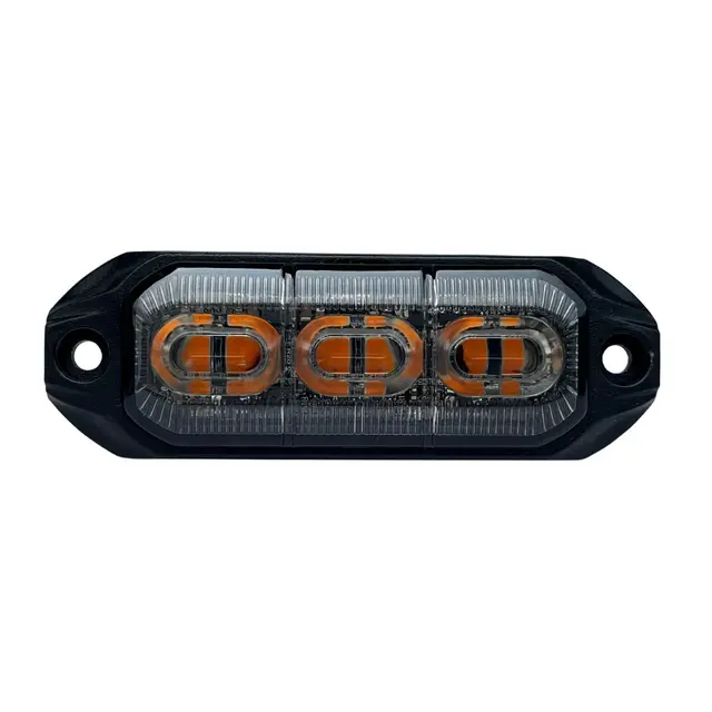 LUMARY Dark 3 LED varsellys Orange LED Sotet med oransje lysfarge 