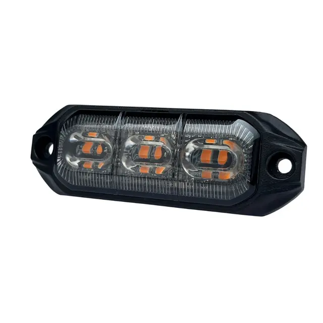 LUMARY Dark 3 LED varsellys Orange LED Sotet med oransje lysfarge 