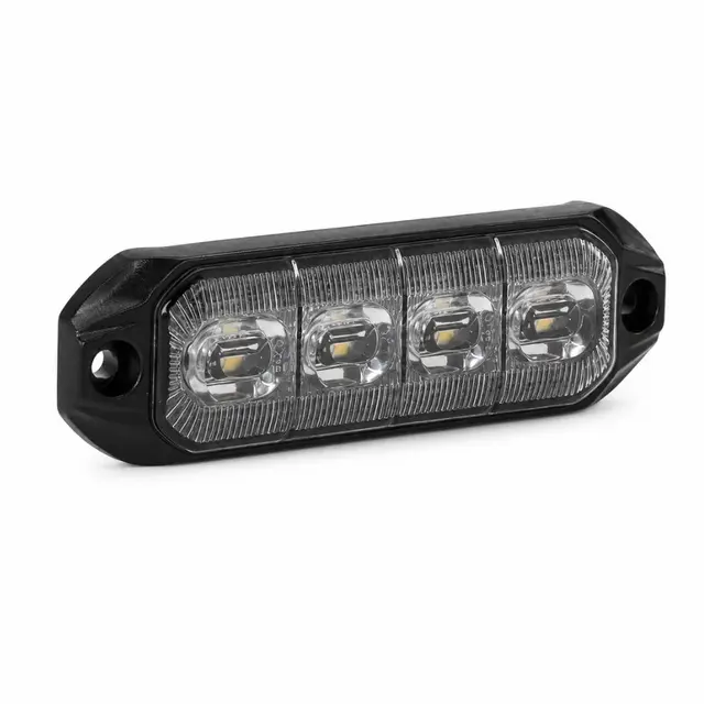LUMARY Dark 4 LED varsellys Orange LED Sotet med oransje lysfarge 