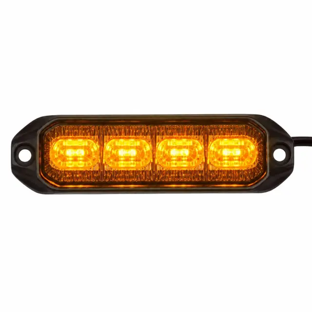 LUMARY Dark 4 LED varsellys Orange LED Sotet med oransje lysfarge 
