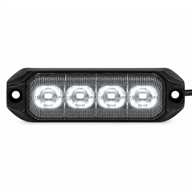 LUMARY Dark 4LED varsellys med hvitt lys LED Sotet med hvit lysfarge 
