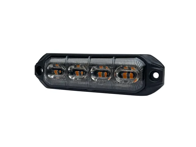 LUMARY Dark 4 LED varsellys Orange LED Sotet med oransje lysfarge 