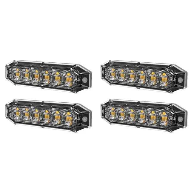 4stk Lumary ECON 6 varsellys modul 6 LED, 2 meter kabel og R65 sertifikat 