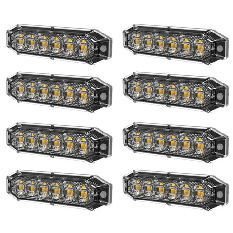 8stk Lumary ECON 6 varsellys modul 6 LED, 2 meter kabel og R65 sertifikat