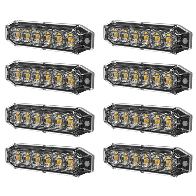 8stk Lumary ECON 6 varsellys modul 6 LED, 2 meter kabel og R65 sertifikat 