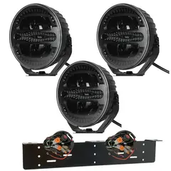 3 stk 7&quot; Luxu Vibe 110 Ekstralys sett Komplett med skiltbrakett og kabelsett