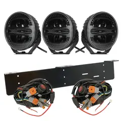 3 stk 7&quot; Luxu Vibe 120 Ekstralys sett Komplett med skiltbrakett og kabelsett