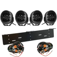 4stk 7&quot; Luxu Vibe 120 Ekstralys sett Varsellys, med skiltbrakett og kabelsett