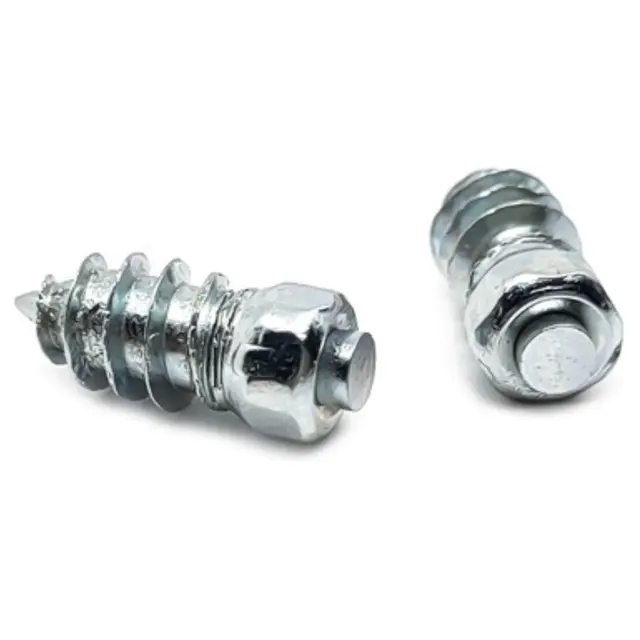 15 x 6 mm Skrupigger med verktøy 100 stk i pose | 12-15mm mønsterdybde 