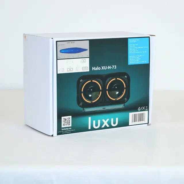 Luxu Halo Duo 73 med posisjonslysring Tre farget pos. Lys E merket og godkjent 