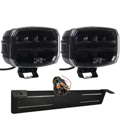 Sett 2 stk Luxu Vibe 9&quot; 105 Ekstralys Med brakett og kabelsett