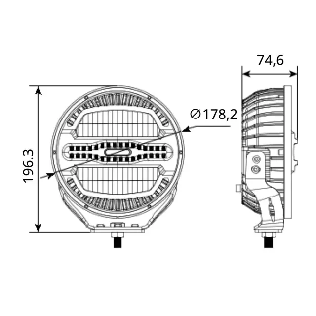 Luxu Vibe 120 Ekstralys 7 | Varsellys 1 Lux gir 530m, 120 W, 5000-5500k 