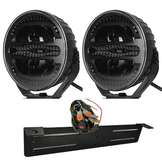 2stk 7&quot; Luxu Vibe 110 ekstralys sett 10 600 Lumen, varsellys, komplett sett