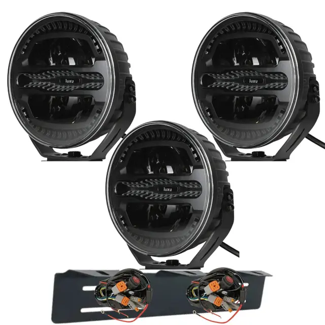 3 stk 9" Luxu Vibe 175 ekstralys 1 Lux på 620m, 175 W, 5000k, Combo 