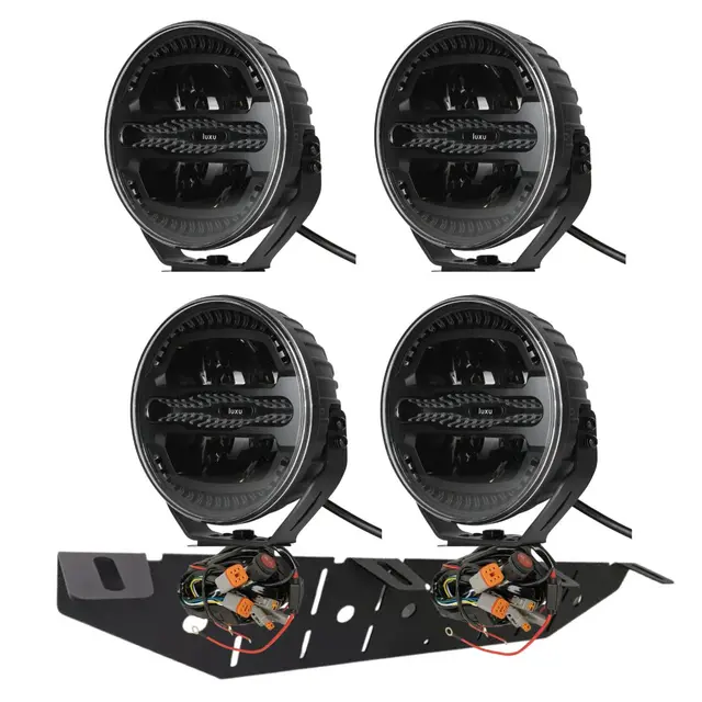 4 stk 9" Luxu Vibe 175 ekstralys 1 Lux på 620m, 175 W, 5000k, Combo 